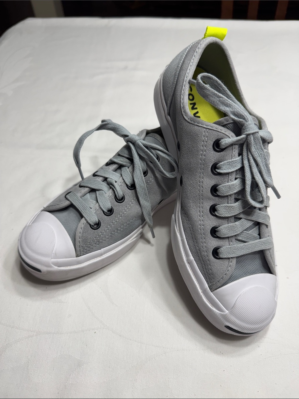 Unisex converse Jack Purcell Ash Stone grey sneakers.  M-5.5/ W7